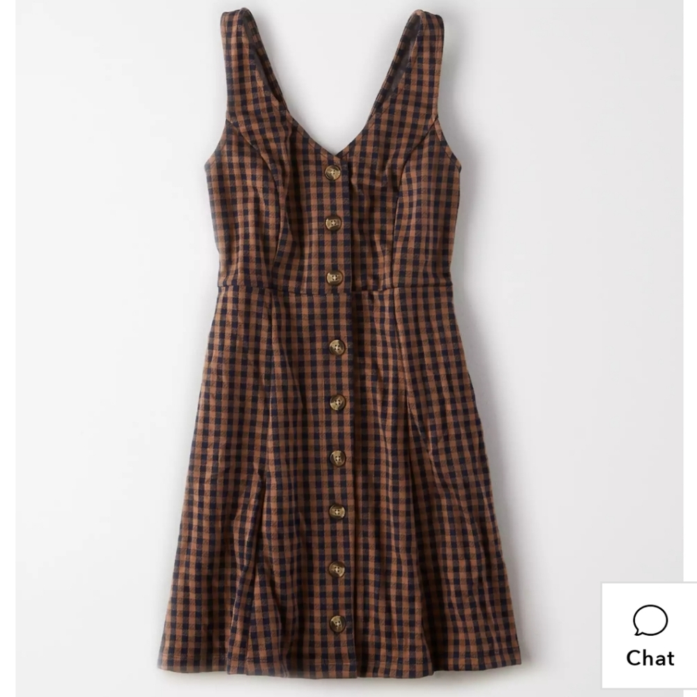 NWT Plaid AEO dress